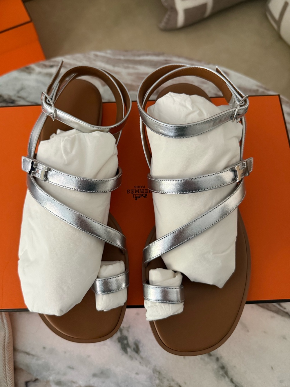 Hermes Harmonie sandals 38 BNIB - Picture 15 of 15